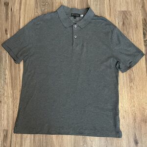 Banana Republic Luxury Touch Performance Men‎ Gray Short Sleeve Pullover Polo L